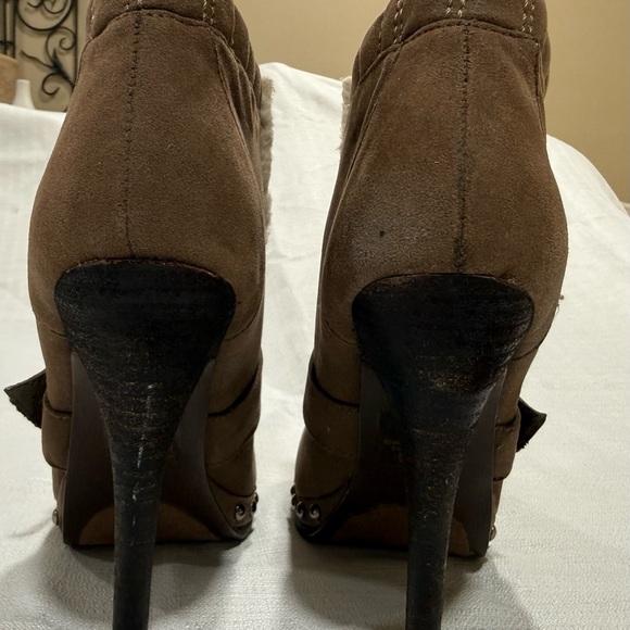 Bakers Brown Ankle Boots with Studded Details - Picture 3 of 4